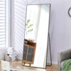 Fourth generation solid wood frame long mirror, dressing mirror, bedroom foyer, decorative mirror, clothing store, floor to ceiling mirror, wall mounted. 71 "* 31.4"