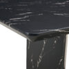 This modern dining table with MDF marbled design gives you a luxurious and elegant feel, adding a touch of elegance whether it is a family dinner or entertaining guests.