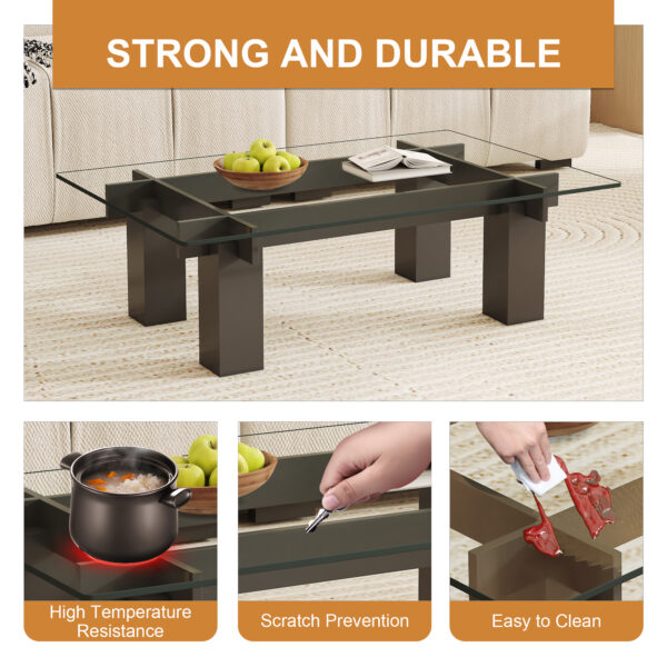475daf4df7c74980894dc1e8e2590757_6e1c752e10ccefb368e0a0b44f8b27e7 ONLY Separate Glass Tabletop.24*36 inch Rectangular heat-resistant Transparent Tempered Glass Tabletop.Suitable for various occasions such as kitchens and restaurants.Transparent GLASS,24*36*0.31inch.