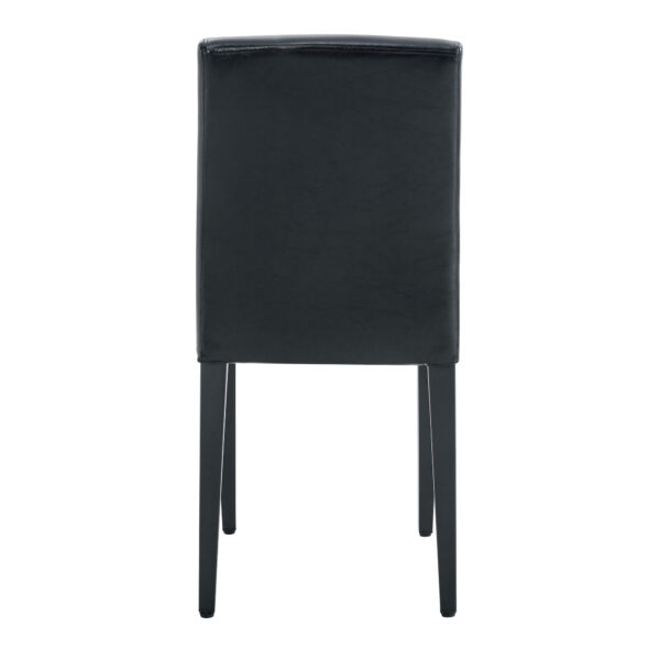 4808d9025e7b43d99c3eaf28510f1ea9_094c56f1e1eb8de06c51e54dc981be8d Four black PU dining chairs, simple and versatile, comfortable and accompanied. The exquisite and multifunctional dining chair has opened up a comfortable new experience. (4-piece set)