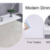 The top of the coffee table is made of MDF and white stickers, and the sides are clear tempered glass. The design is simple and elegant, and the structure is strong.