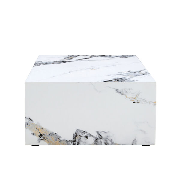 4979b1c2cb194522bd0c7d9eb4dde48f_20230822_19aabb43c3188d29edde9370387429dd Modern MDF Coffee Table with Marble Pattern - 39.37x23.62x11.81 inches - Stylish and Durable Design W1151119518