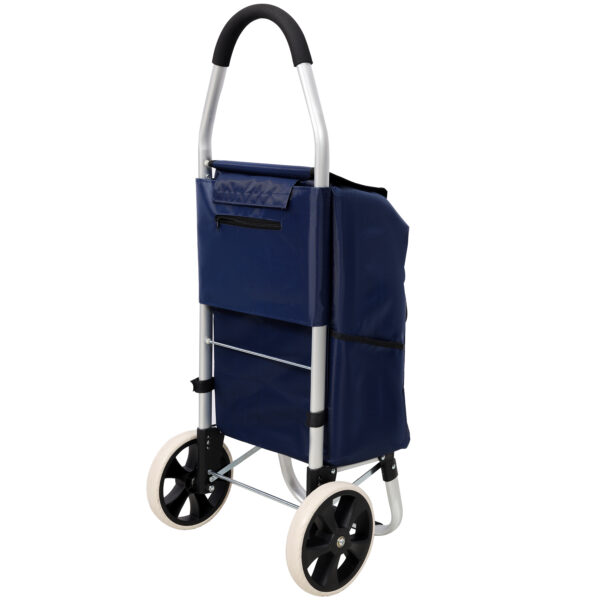 4a2256b309074df0bc7e7d4f9b43696d_5be78c84ca25e11db6a88333564ee3ca Shopping Trolley with Wheels,Trolley Black Foldable Shopping Cart,Removable Shopping Oxford Waterproof Bag,Blue