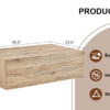 Light Wood Texture MDF Coffee Table - Simple Modern Style.Modern MDF coffee table with wood texture pattern -39.3x23.6x11.8 inches - stylish and durable design.
