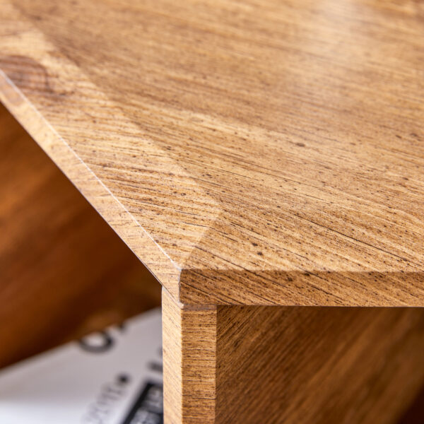4ab2d27f45a1457fb55a7d17e3acf2e3_ba72e233bc7ad286ccc48fc159a133dd Hexagonal MDF coffee table, characteristic pattern stickers, multi-hole design to give more storage space, simple and convenient design makes it suitable for all kinds of style scenes.