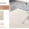Round clear glass dining table with a unique shape for 4-6 people, with ring-shaped gathered silver metal legs, suitable for desks, kitchens, terraces, dining rooms.