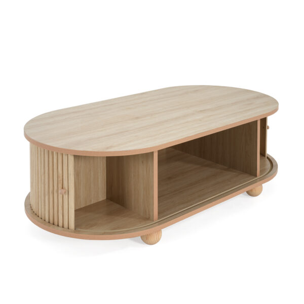 4b1b80356dd94ac9a03027ca234cdaeb_47d2fe29a7217aa8baabe81ab05496d4 MDF ELEGANT LONG OVAL STORAGE SIDE TABLE WITH RETRO CHARM, NATURAL COLOR