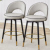 360 ° rotatable bar chair.Modern PU comfortable upholstered bar chair with smooth and beautiful black metal legs for dining room, kitchen, terrace and guest office chair.Set Of
2.W1151P153940