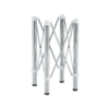 Only Table Leg.Simple Silver Stainless Steel Folding Table Frame - Multifunctional, Space-Saving.Folding Table Frame,Silver Stainless Steel Material,5.5*5.5*28.7~26.3*26.3*28.7 Inch.