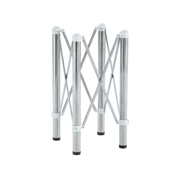 4d0fbd95eefa4cc590092478f236117d_4c596f32dd0ccb9153adfa991ba28932 Only Table Leg.Simple Silver Stainless Steel Folding Table Frame - Multifunctional, Space-Saving.Folding Table Frame,Silver Stainless Steel Material,5.5*5.5*28.7~26.3*26.3*28.7 Inch.