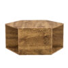 Hexagonal MDF coffee table, characteristic pattern stickers, multi-hole design to give more storage space, simple and convenient design makes it suitable for all kinds of style scenes.