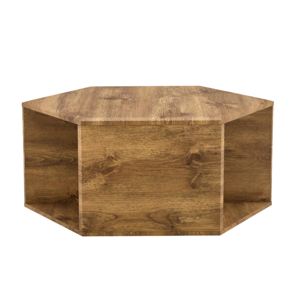 4dd6ca12c71b498bad185805ba20a3e2_21d5bb1ec6267a6d6e2ce70000a3f4c1 Hexagonal MDF coffee table, characteristic pattern stickers, multi-hole design to give more storage space, simple and convenient design makes it suitable for all kinds of style scenes.