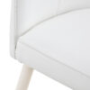 Table and chair set.Hourglass-Shaped Stable Small Round Table -31.9" * 31.9" with 4 Cream-Style dining chairs with a vertical line design on backrest.Adding a warm atmosphere to your family.