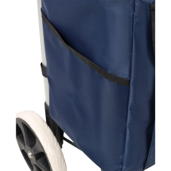 501b18695c734d1089a74a2129426188_8c8b65bafa8cd3f63fc198ff783def5e Shopping Trolley with Wheels,Trolley Black Foldable Shopping Cart,Removable Shopping Oxford Waterproof Bag,Blue