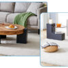 The detachable double-decker coffee table, the stylish design is more precious, and the detachable design can make the use of space more flexible and suitable for various scenes.