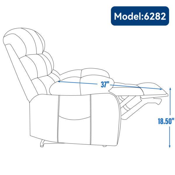 Lift Recliner Chair Heat Massage Dual Motor Infinite Position Up to 350 LBS Large Electric Power Lift Recliners with Power-Remote, Medium-firm and Heavy duty, Brown