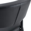 Table and chair set.A Modern Minimalist Circular Dining Table With A Diameter Of 33.3 Inches.Paired With 4 Black Minimalist Ergonomic Dining Chair, With A Curved Backrest For Comfortable Design.