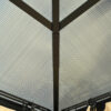TREXM 10'x12' Hardtop Outdoor Gazebo, Heavy Duty Double Roof Patio Gazebo with Aluminum Frame, Double-Layer Side Walls Mosquito Netting & Privacy Curtains for Patio, Garden, Backyard (Beige)