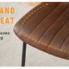 Luxury Minimalist Chairs - A set of 4 high quality dining chairs with black metal legs. The integral metal leg structure is suitable for various interior decoration styles.