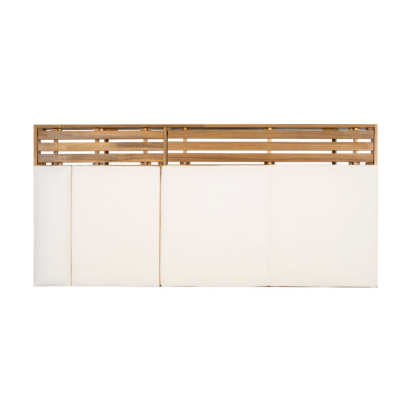 52d09430ba4444cca723556caa906bec_c2d2481ae85958ec55193bf3849bd7de LOUNGE CHAISE SET WITH HEADREST,SPACE AVAILABLE ON ONE SIDE, ACACIA WOOD WITH WATER-RESISTANT LOUNGE CUSHIONS (CREAM & 3-FOLD & 4 inch) - MATCHING DARK GREY/BEIGE VERSION AVAILABLE
