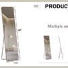 The 4th generation floor standing full-length mirror. wall mirror, bathroom makeup mirror, bedroom foyer, clothing store, wall mounted. 60 "* 16.5"