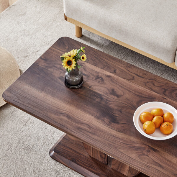 538f1a6d4f8f45bdb33324a37044f80c_80d856c67eb604b4944d87e7ad0eda7b Modern Minimalist Walnut Dark Brown Texture Sticker-Patterned MDF Rectangular Coffee Table. Add a quiet and cozy atmosphere to your home.MDF coffee table,Walnut,Dark Brown textured Sticker,side table.