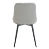 Extended Seat Cushion PU Dining Chair Set - Four Pieces,Ergonomic Design.Smooth line design,Integral metal leg structure,Can integrate well into various modern home decoration styles.