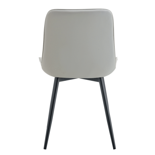 53efbbc33be542ad805e94bfab4cb6fe_93441699779e463f3c76e7a0b155fa6c Extended Seat Cushion PU Dining Chair Set - Four Pieces,Ergonomic Design.Smooth line design,Integral metal leg structure,Can integrate well into various modern home decoration styles.