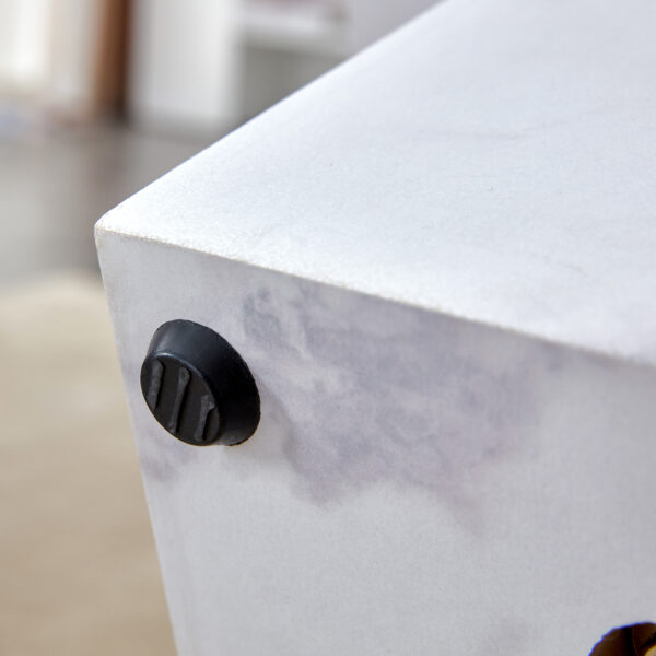 544fcdb24bbb4d7fb9d8e5995c191ea9_20240123_edc9d9093b743575cfb20f1c6730284e Modern Simple White Marble Texture MDF Coffee Table - 43.3"x21.6"x17.2" Practical Model.Making it an ideal addition to any living room or apartment.W1151134962