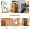 Elevate your living space with this modern MDF coffee table that showcases smooth, Wood color texture patterns. It is characterized by stylish design.11.8*11.8*19.6 inch.W1151P147815
