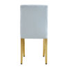 Four Light Gray PU dining chairs, simple and versatile, comfortable and accompanied. Exquisite and versatile dining chairs unlock a comfortable new experience.(Set of 4)