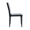Two black PU dining chairs, simple and versatile, comfortable and accompanied. The exquisite and multifunctional dining chair has opened up a comfortable new experience. (2-piece set)