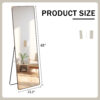 The 4th generation floor standing full-length mirror. wall mirror, bathroom makeup mirror, bedroom foyer, clothing store, wall mounted.    65 "* 23.2"