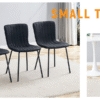 Luxury Minimalist Chairs - A set of 4 high quality dining chairs with black metal legs. The integral metal leg structure is suitable for various interior decoration styles.