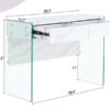 White environmental protection MDF minimalist dresser, desk, desktop computer desk, with double drawer storage space, simple home, perfect for various styles of home environment.