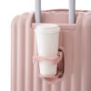 20"/24"/28" 3 pcs/set in ABS Spinner Wheel Luggage, Carry on Suitcase, with Cup Holder & USB Port & Phone Holder (Pink)