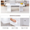 A modern and practical white coffee table. The coffee table is made of medium density fiberboard material, Suitable for living room, bedroom, and study. CT-2O