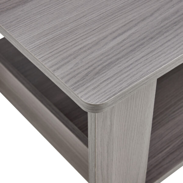 57498aa4ebb5471c8fd6eddd7d32d438_20231022_90535a1549054e07d356ea67f1ad9f9d A modern and practical gray textured coffee table,tea table.Double layered coffee table made of MDF material,. Suitable for living room,bedroom and study room. 43.3"*21.6"*16.5" CT-16