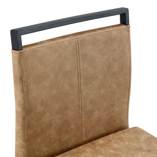 5751cd6bcf784eaeb7baa6e8164eb3c3_f3a89405adf08aba4e43567f148c135d 42.5 Inch Tall Brown Tech Fabric Bar Stool - A Perfect Combination of Modern Design, Comfort, and Stability.A Set of 2.Suitable Not Only For Home Use But Also For Bars, Restaurants,And Other Settings.