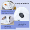 Minimalist white patterns hexagonal Coffee Table Set.Hexagonal MDF coffee table, characteristic pattern stickers, multi-hole design to give more storage space.Two coffee tables of different sizes.