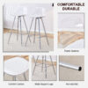 Modern and comfortable upholstered bar chairs, metal legs, small size bar chairs, suitable for part of the crowd, stylish design for dining room, kitchen, terrace and living room chairs.