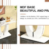 Modern Simple Glossy White Rectangular Counter Bar Table 47.24" x 18.11" x 29.52" For Living Room Bedroom Bedside Entrance House Balcony Office Bathroom. BT-1280
