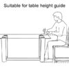 Glass Dining Table Large Modern Minimalist Rectangular for 6-8 with 0.4" Tempered Glass Tabletop and white MDF Trapezoid Bracket,For Kitchen Dining Living Meeting Room Banquet Hall F-1550
