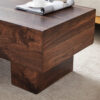 Modern Simple Walnut Colored Texture Sticker MDF Coffee Table - 43.3"x21.6"x17.2" Practical Model.Making it an ideal addition to any living room or apartment.