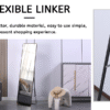 The 4th generation floor standing full-length mirror. wall mirror, bathroom makeup mirror, bedroom foyer, clothing store, wall mounted. 60 "* 16.5"