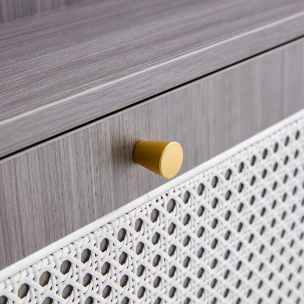 Modern minimalist storage cabinet, Japanese rattan shoe cabinet, bed top cabinet, small home furniture. Suitable for corridors and living rooms. GZ-DI-03