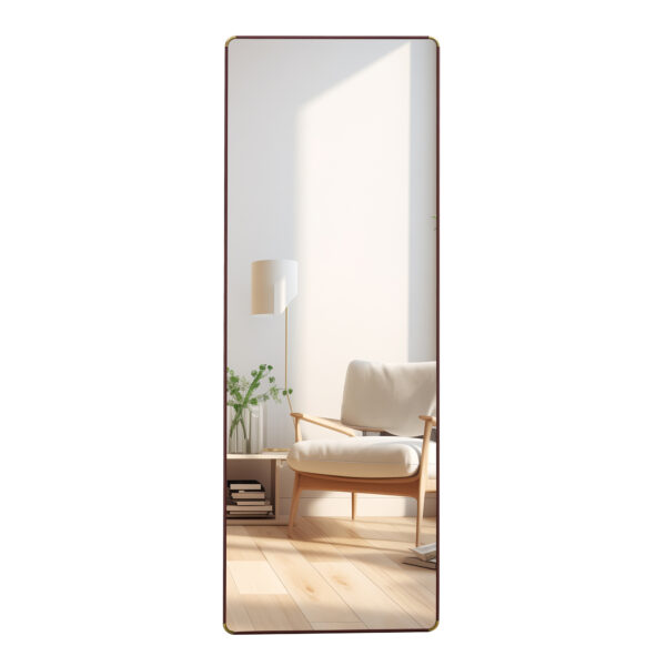 The 4th generation floor standing full-length mirror. wall mirror, bathroom makeup mirror, bedroom foyer, clothing store, wall mounted.    65 "* 23.2"