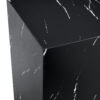 15.7*15.7*15.7 Inch Black Marble Texture MDF Coffee Table - Luxurious Design, Perfect Living Room Accent.Cube fashion texture design coffee table, suitable for various situations and scenes.