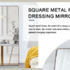 The 4th generation floor standing full-length mirror. wall mirror, bathroom makeup mirror, bedroom foyer, clothing store, wall mounted.    65 "* 23.2"