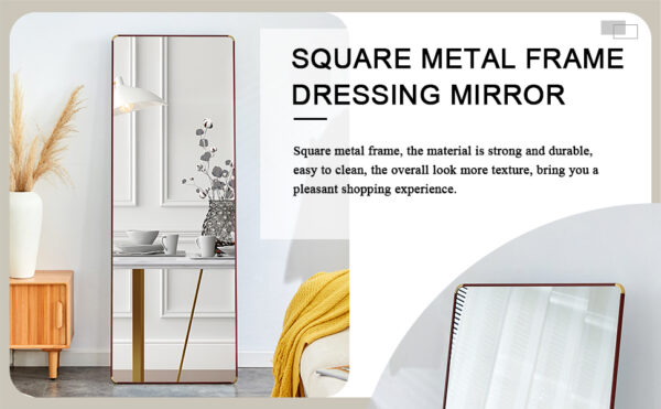 The 4th generation floor standing full-length mirror. wall mirror, bathroom makeup mirror, bedroom foyer, clothing store, wall mounted.    65 "* 23.2"